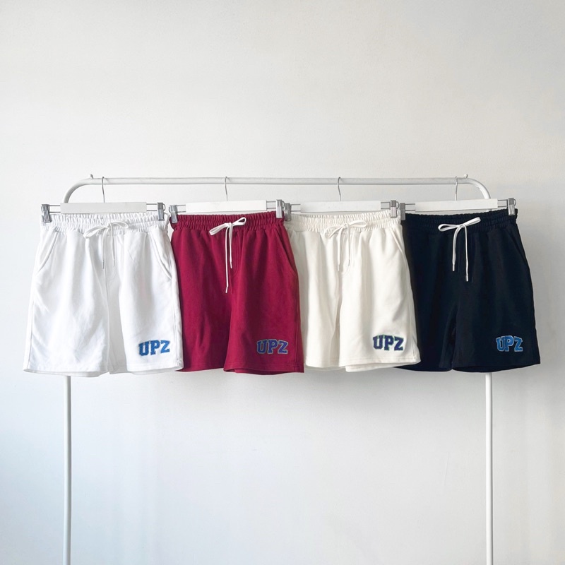 UPZ Quần Shorts Thun Thêu Chữ UPZ (4 Màu)