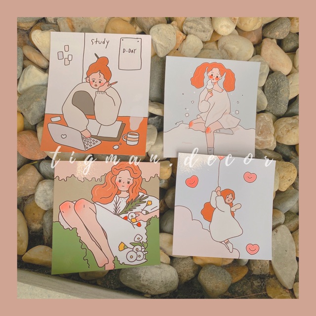 [CÓ SẴN] POSTCARD TRANG TRÍ CÔ GÁI