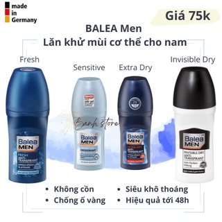 Lăn khử mùi cơ thể cho nam Balea Men - nội địa Đức