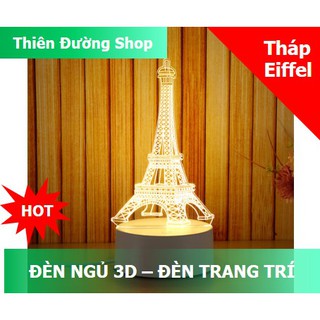 Đèn ngủ 3D, đèn trang trí, quà tặng _ Hình Tháp Eiffe