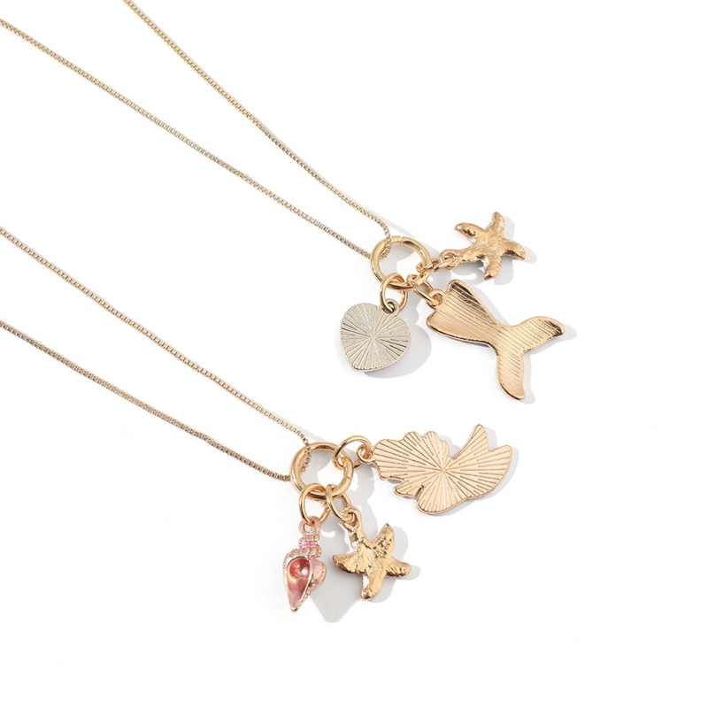 Vòng cổ Hợp Kim Mạ Điện Hình Sao Biển Nhiều Màu Sắc