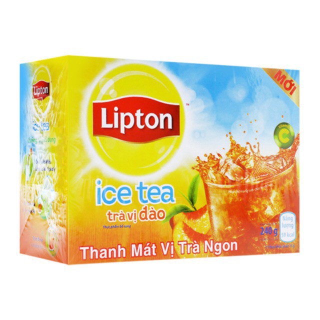 TRÀ LIPTON ICE TEA VỊ XOÀI - CHANH MẬT ONG - ĐÀO 224G
