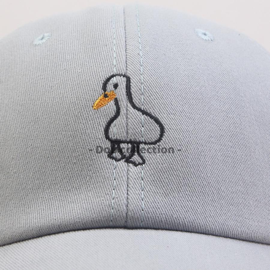 Mũ Lưỡi Trai (Nón Kết) Unisex Thiêu Logo Hình Vịt - Chất Liệu Cotton - Dou Collection - Mã NV043
