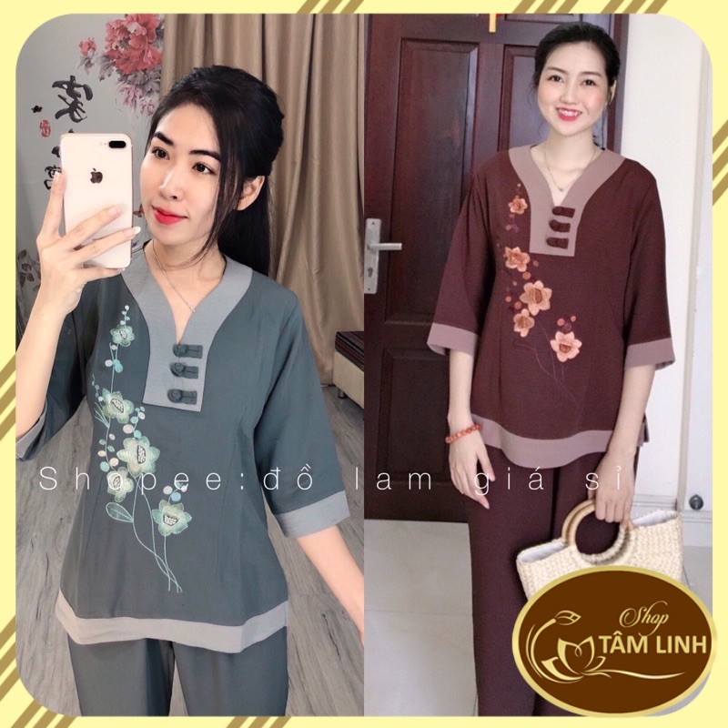 Áo Lam Đi Chùa # BÀ LAI 3 NÚT THẮT VẢI ĐŨI GIÁ RẺ VÔ ĐỊCH