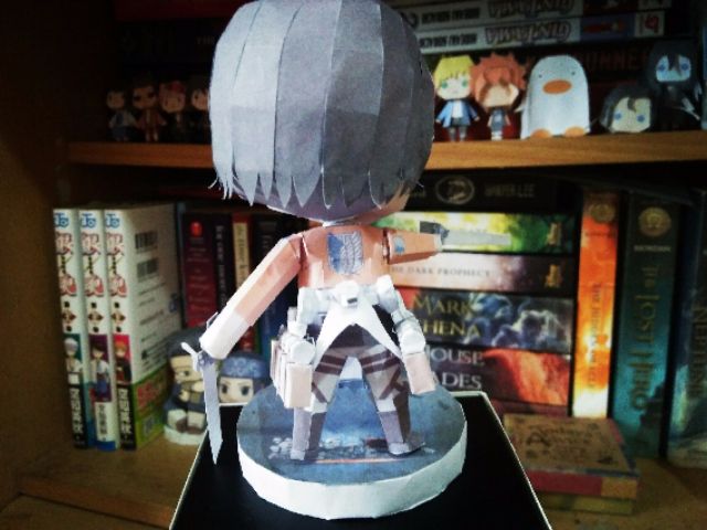 Mo Hinh Giấy Anime Attack On Titan Chibi Levi Ackerman Shopee Việt Nam