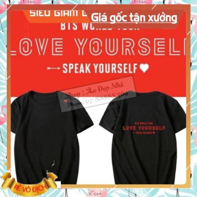 [HOT] [HOT] [ CÓ ẢNH THẬT ] Áo thun BTS 2019 SPEAK YOURSELF WORLD TOUR - Áo BTS đẹp giá rẻ [SỐC]