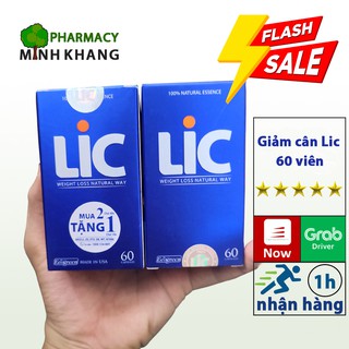 Giảm cân LIC 60 viên Hỗ Trợ Giảm Cân, Giảm Mỡ An Toàn của Mỹ