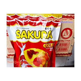 Thức Ăn Cá Sakura Gold 500g hạt nhỏ B