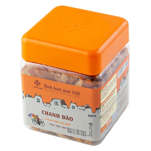 Ô Mai (Xí Muội) Chanh Đào Hồng Lam - Vị Ngọt Thơm - Hộp (200g, 300g)