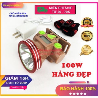Đèn pin đội đầu YUXING A312 LED 100W siêu sáng chiếu xa chống nước ánh sáng Vàng và Trắng đèn đi rừng soi ếch (HÀNG ĐẸP)