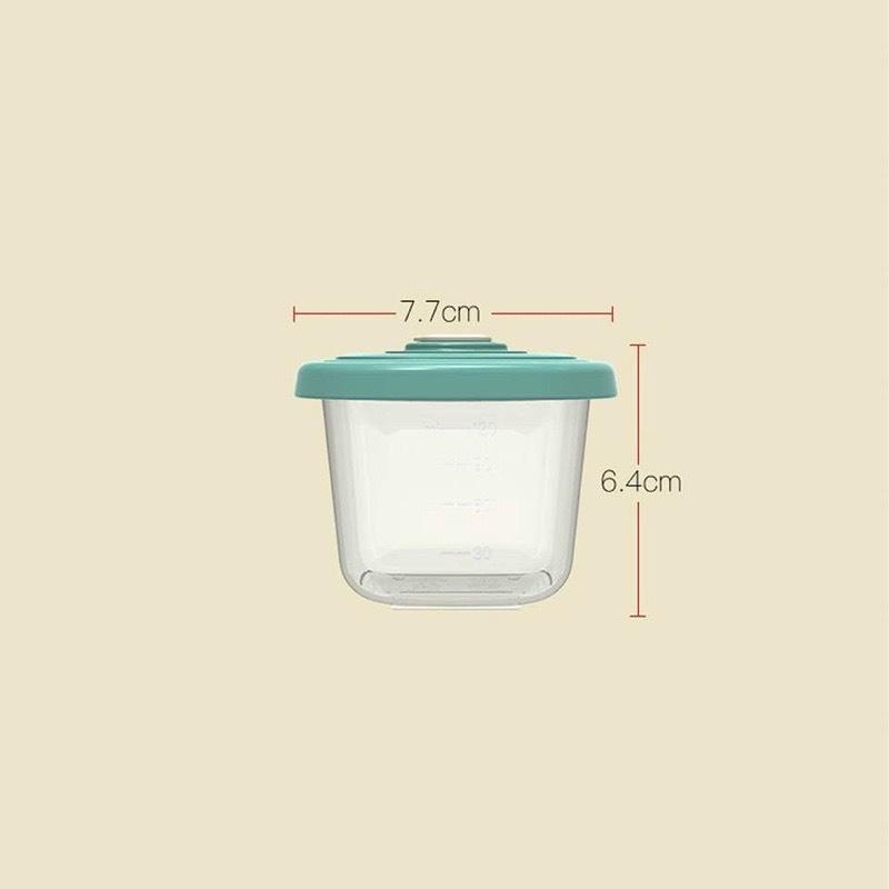 Hộp trữ đông misuta,hộp trữ đồ ăn dặm cho bé 120ml dùng được trong lò vi sóng