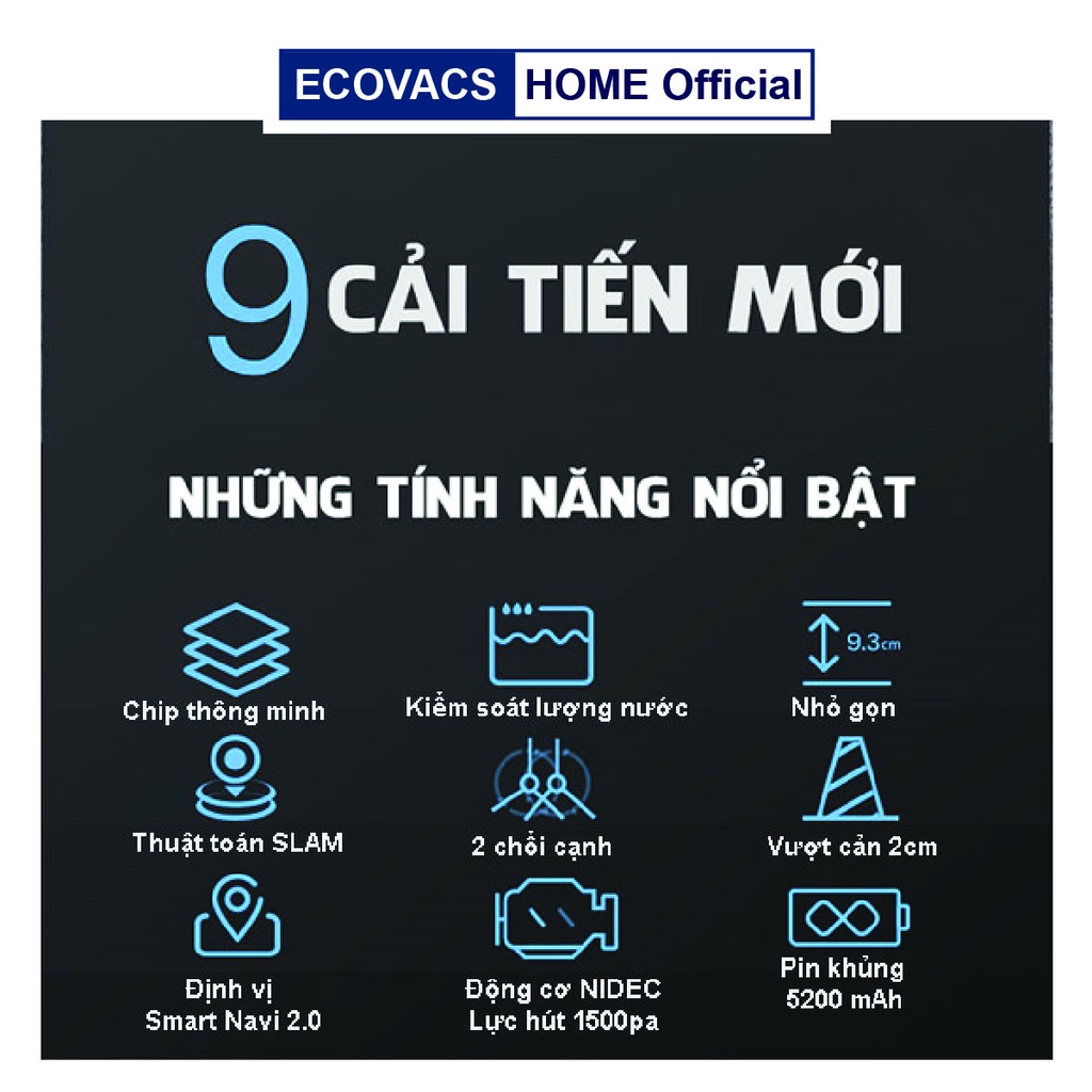 ✅ Robot hút bụi lau nhà Ecovacs T5 Neo chính hãng bảo hành 12 tháng