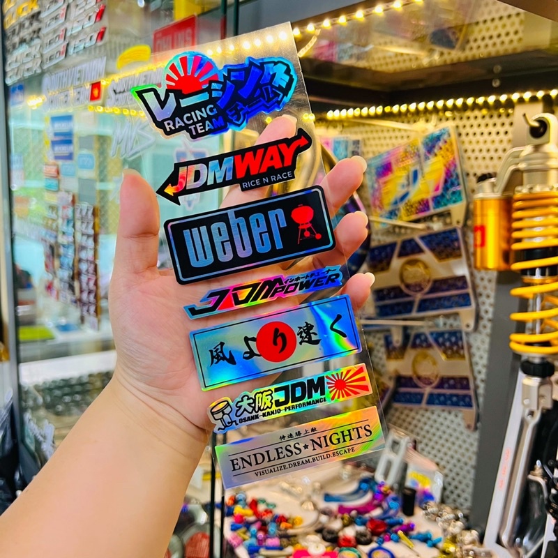 Set Tem Sticker màu hologram cực đẹp ✌