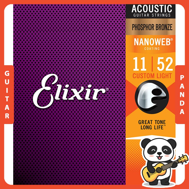 [Chính Hãng USA] Dây Đàn Guitar Acoustic Elixir 16027 11027 [Size 11] - Dòng dây Cao cấp nhất cho Guitar Acoustic