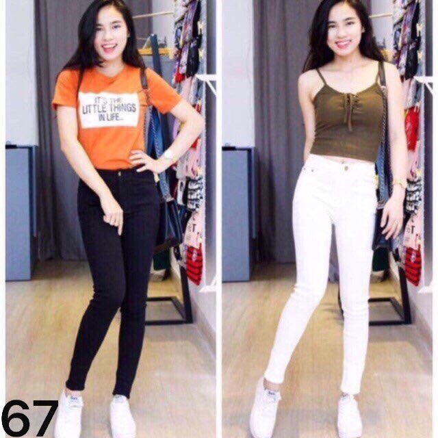 Quần kaki skinny lưng cao siêu co giãn | BigBuy360 - bigbuy360.vn