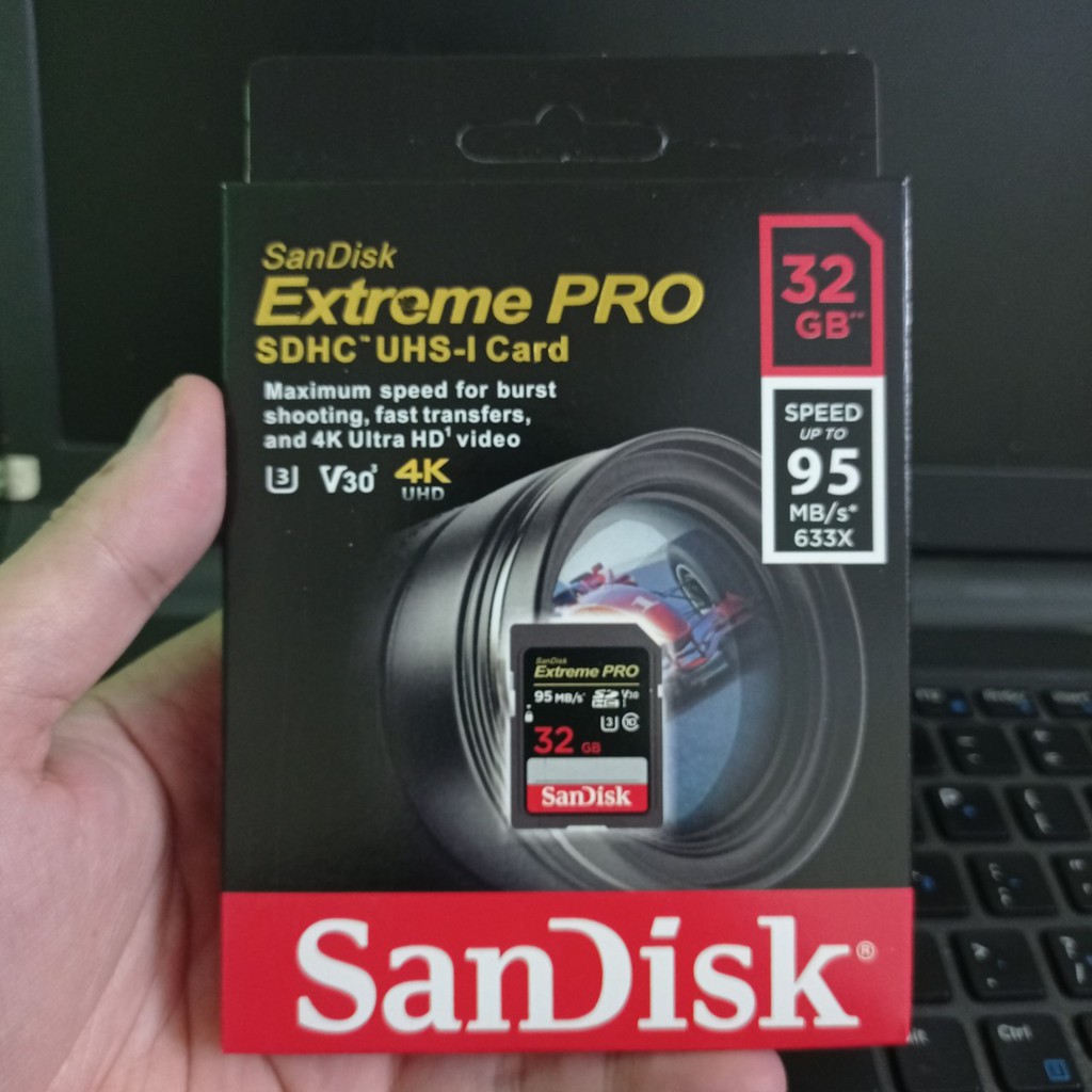 Thẻ nhớ SD Sandisk 32G 64G Ultra Class 10 và Extreme Pro tốc độ cao 4K cho máy ảnh máy quay