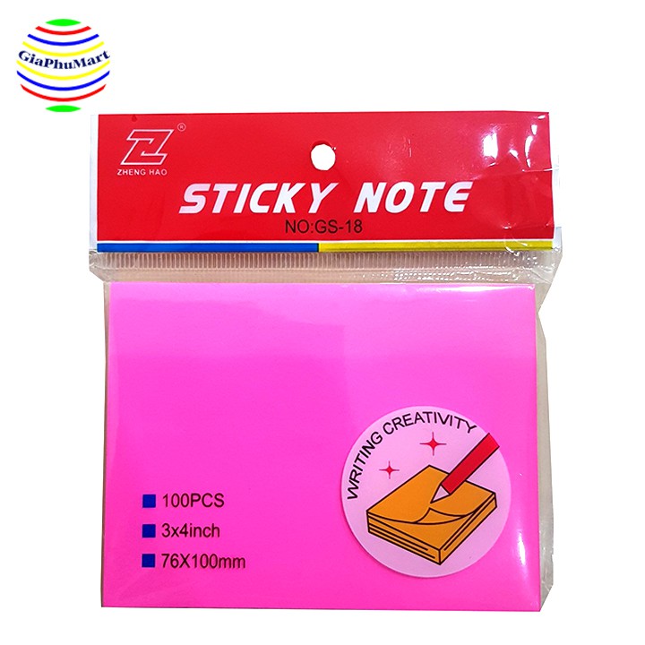 Giấy Note - Size 76x100mm - GS-18