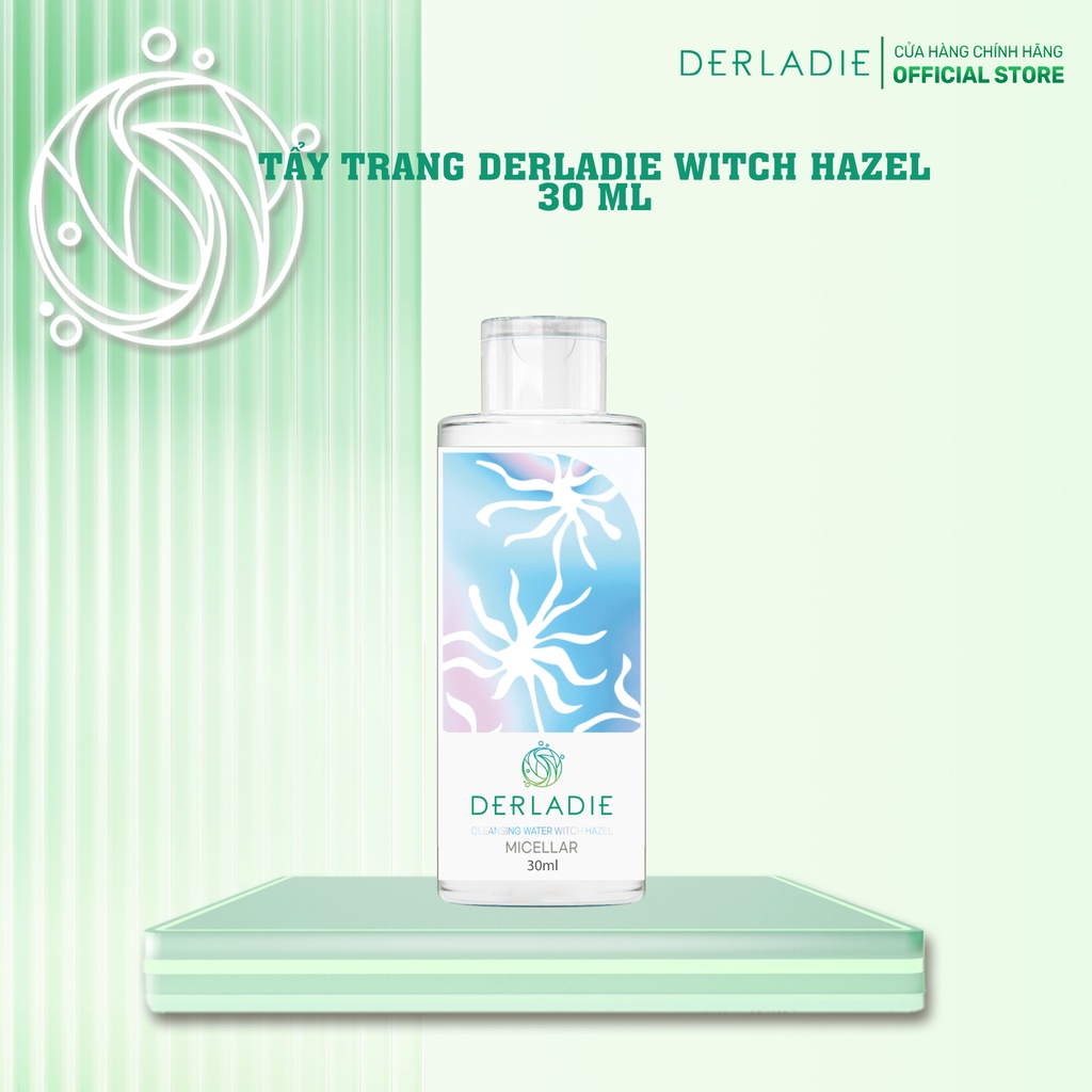 Nước Tẩy Trang Làm Sạch Sâu Cho Da Mụn Derladie Cleansing Water Witch Hazel 30ml