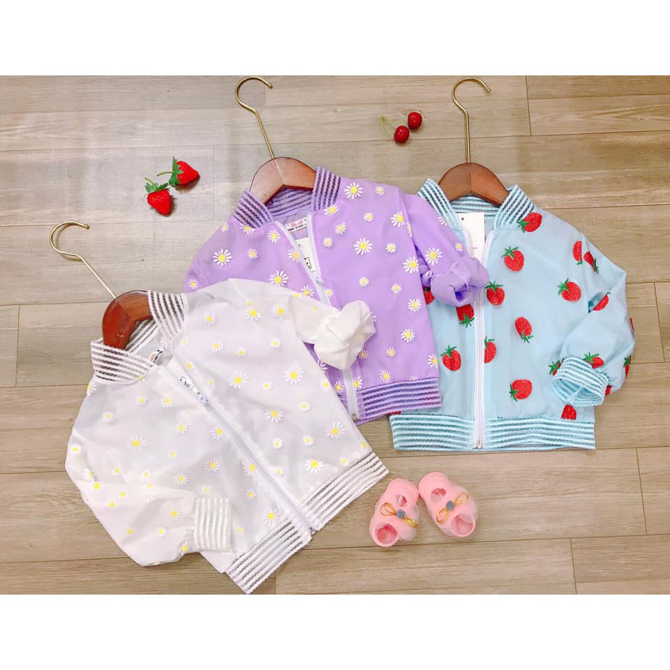 Rập áo khoác nhẹ cho bé gái mã 1080