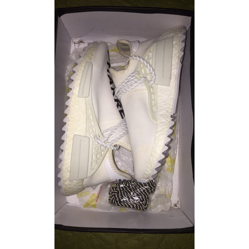 Giày thể thao NMD HUMAN RACE PHARRELL trắng. Hàng rep 100%