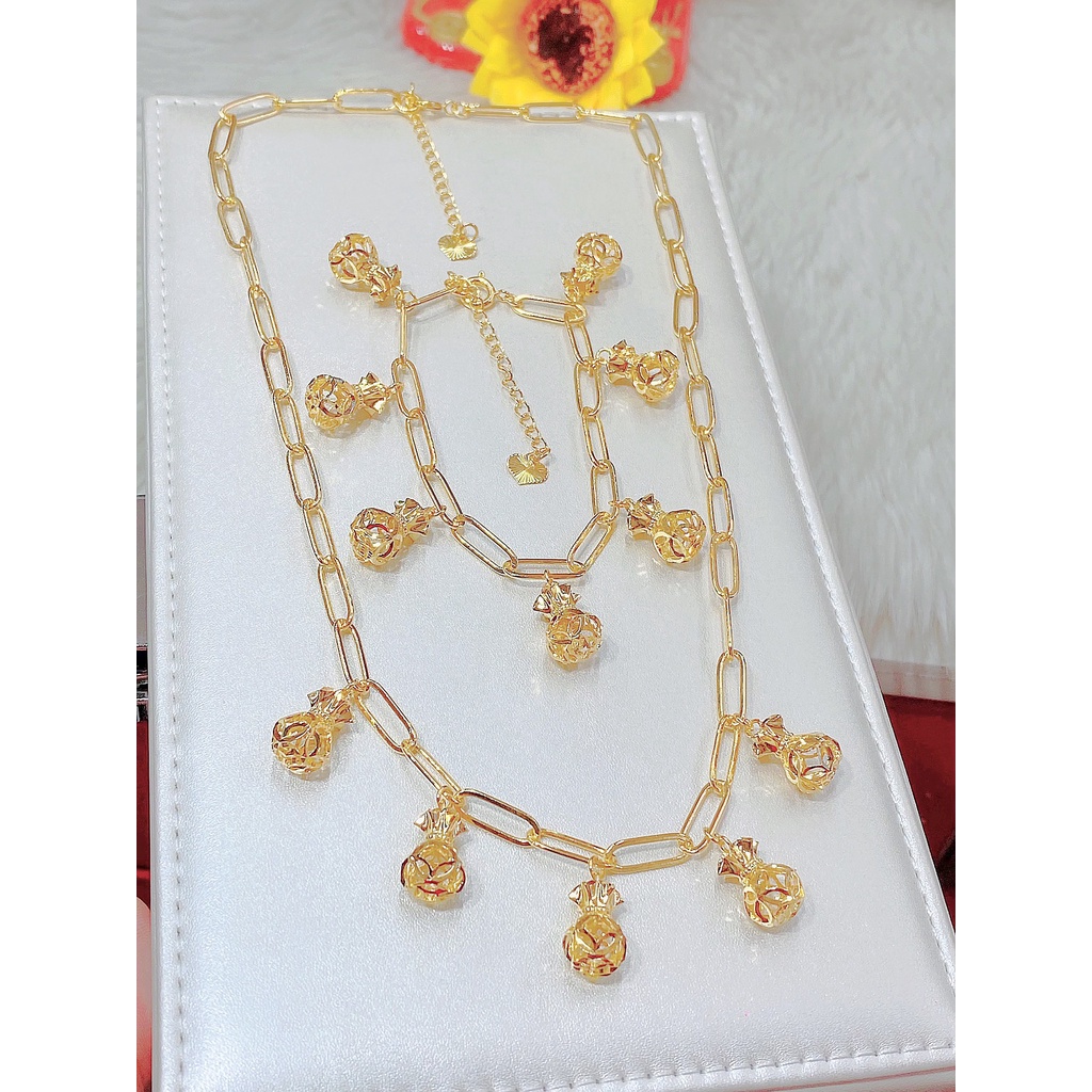 Lắc Tay Túi Tiền Nữ Mạ Vàng 18k Sang Trọng UHA L458TCK