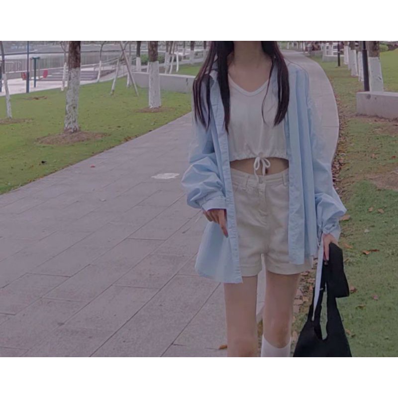 [ Siêu Tiết Kiệm ] Áo Ba Lỗ Thắt Eo Form Nữ 38-55kg