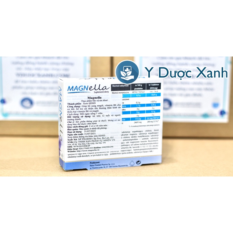 Mua  MAGNELLA 28 viên, Viên uống cải thiện thần kinh - Y Dược Xanh