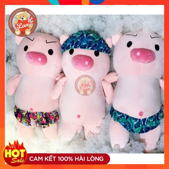 [ FREE SHIP ] Gấu Bông Heo - Heo cute -  mặc quần chip đáng iêu mềm mịn, không xù lông, rất an toàn với sức khỏe của bé