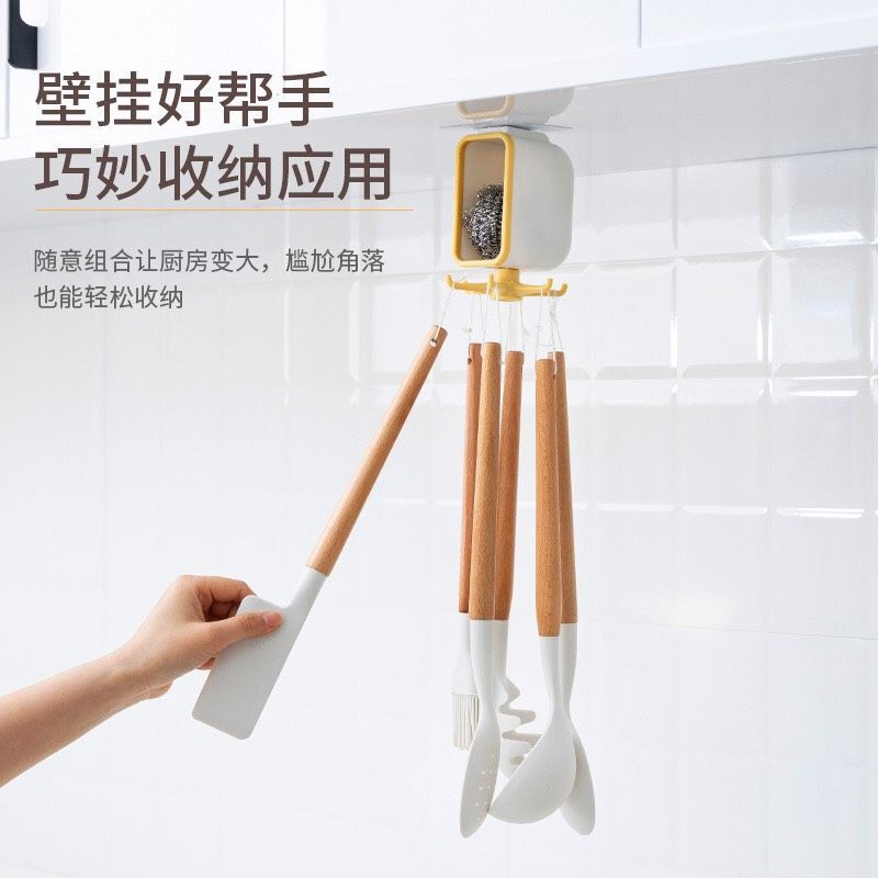 Móc Treo Đồ Nhà Bếp, Nhà tắm Móc Xoay 360 Độ Đa Năng