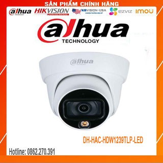 Camera cvi dahua dh-hac-hdw1239tlp-led - tích hợp đèn led trợ sáng với khoảng cách 20m - bảo hành 2 năm