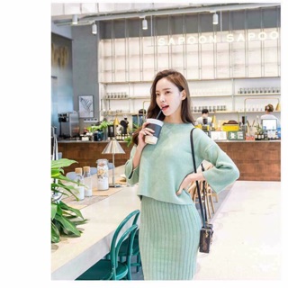Set len áo+ váy rời