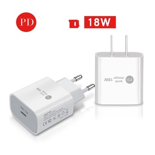 Củ sạc nhanh alli us eu 18w pd usb type c cho iphone-12
