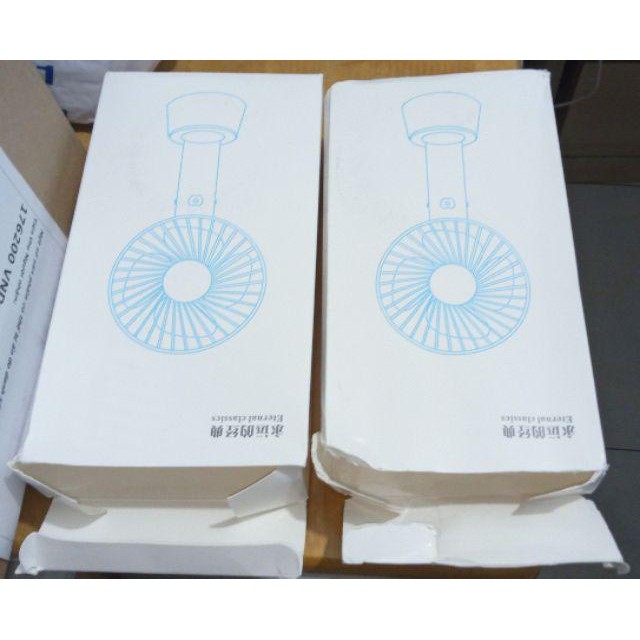 Quạt Mini Cầm Tay 4 Cánh Pin Sạc Có Đế Để Bàn(giao màu ngẫu nhiên) | BigBuy360 - bigbuy360.vn