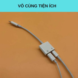 [Khánh linh]Cáp chia cổng iphone 7, 8, X, XS MAX[backup]