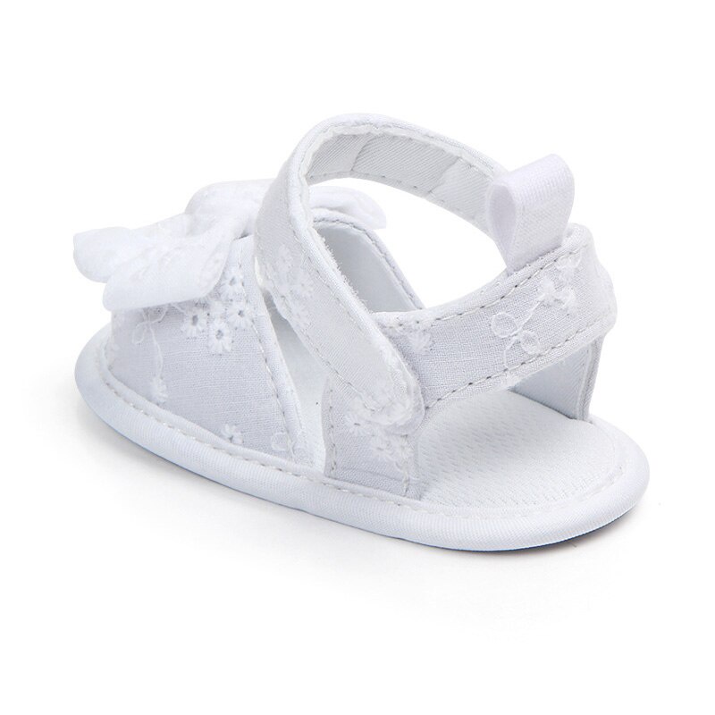 Giày Sandal Cotton Mềm Mại Đính Nơ Thời Trang Xuân Hè Cho Bé Gái Tập Đi