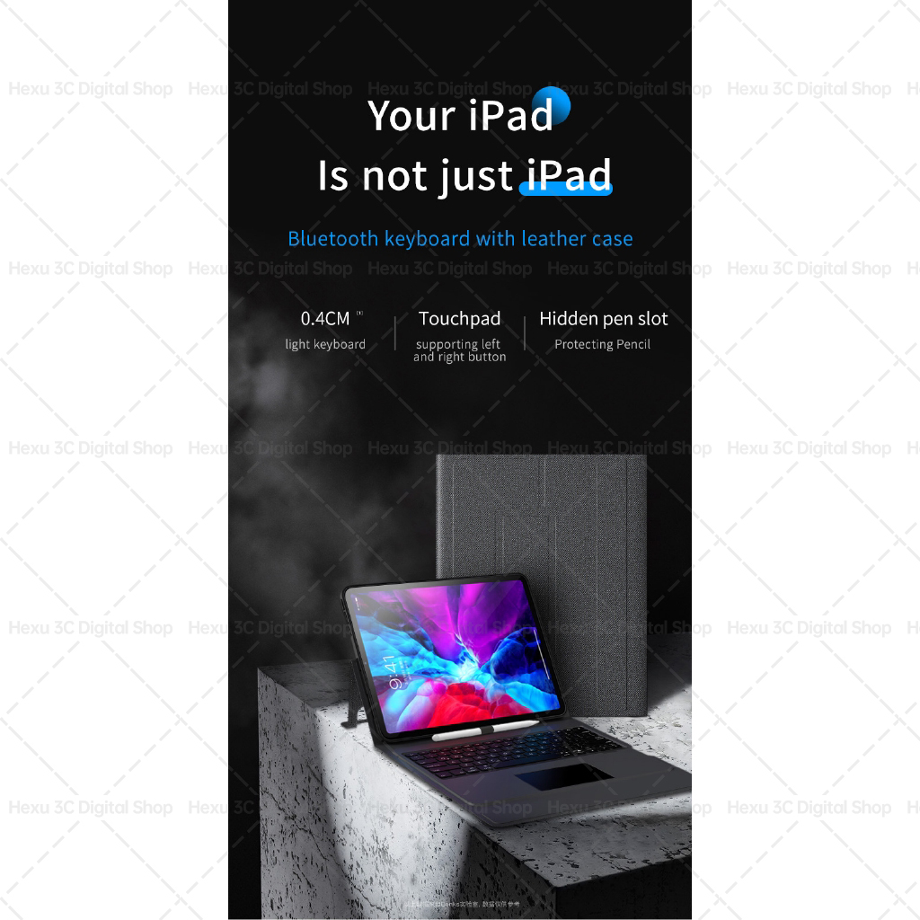 Bao Da Máy Tính Bảng Có Bàn Phím Bluetooth Không Dây Có Đèn LED Cho AP Air5 2022 Pro 12.9 11 2021 Air4 10.9 Air3 10.5 8th 9th Gen 10.2 9.7 2020