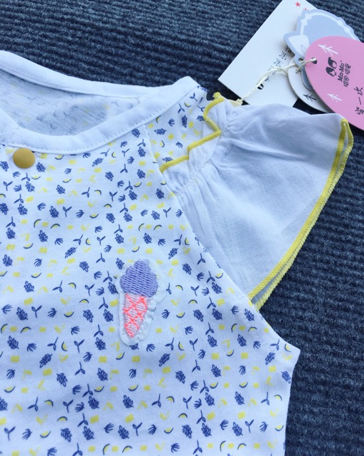 Body bé gái Elala cộc tay