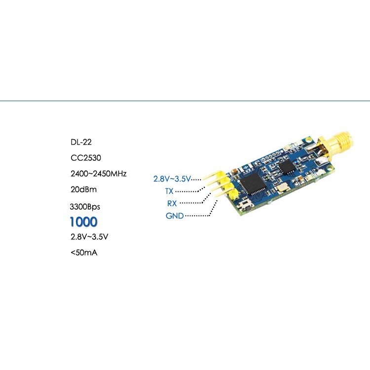 Module thu phát không dây UART CC2530 ZigBee