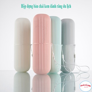 Hộp Đựng Bàn Chải Kem Đánh Răng Hình Trụ Đi Du Lịch Nhỏ Gọn Bỏ Túi Tiện Dụng br00671