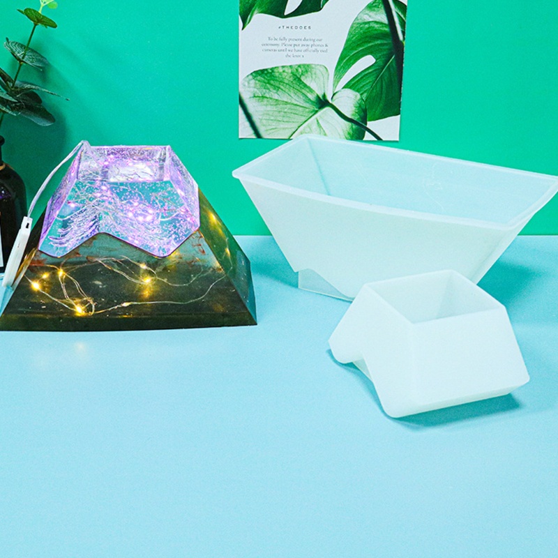 Sa Khuôn Silicon Làm Đèn Bàn Trang Trí Diy