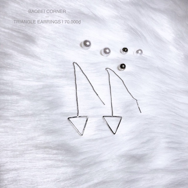Bông tai - triangle earrings