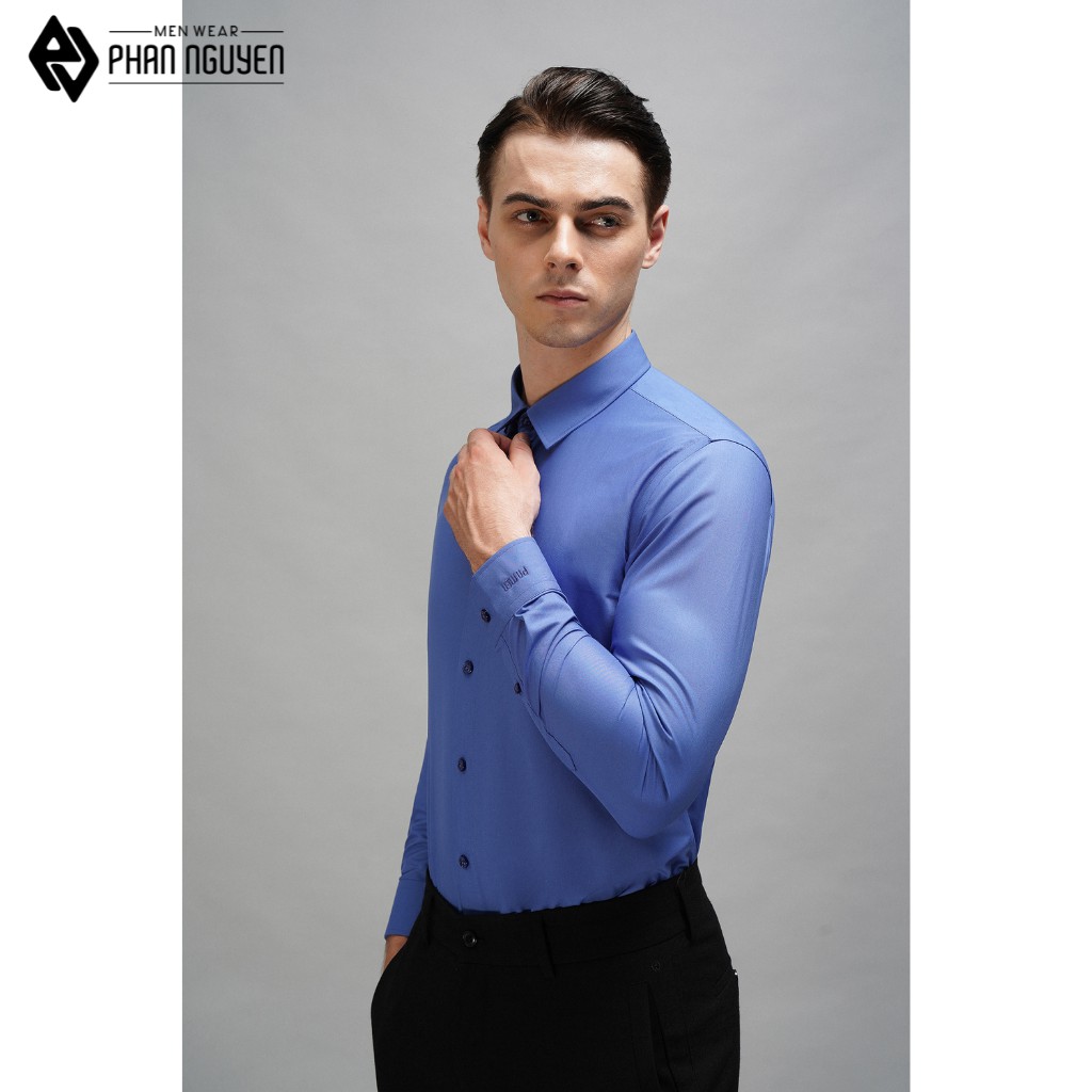 Áo sơ mi công sở dài tay nam Phan Nguyễn vải cotton modal cao cấp mềm mại, thấm hút mồ hôi, đơn giản, lịch lãm SMD.1020