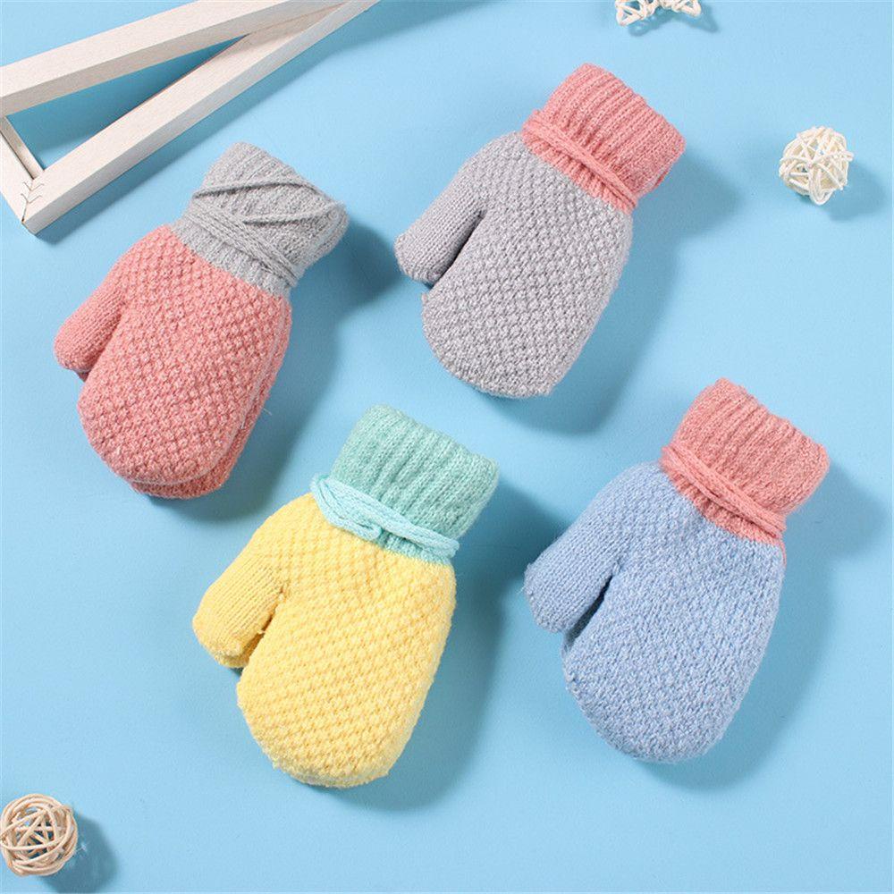 Găng Tay Len Dày Dặn Giữ Ấm Cho Bé 2-6 Tuổi LAYOR1