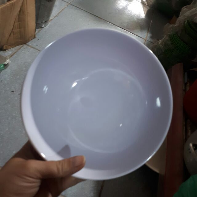 Tô melamin trắng 17.5cm