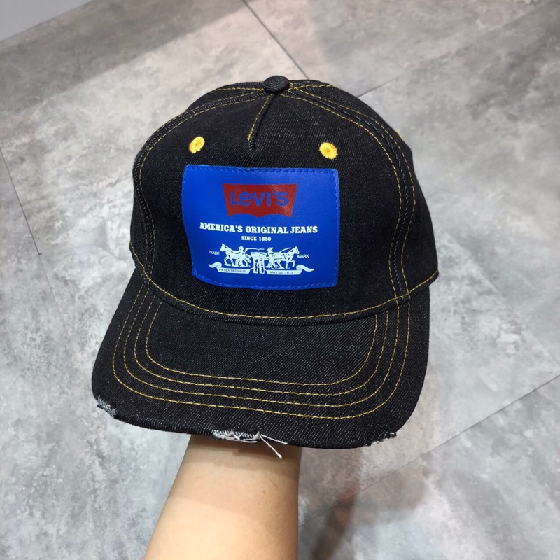 Mũ Nón Thời Trang Nam Nữ Levis Chất Bò Cao Cấp Vải Bò Dày, Quai Kim Loại Độ Bền Cao .Có Video Đi Kèm