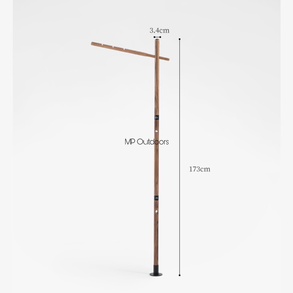 GẬY TREO ĐÈN GỖ NH21PJ001 NATUREHIKE DU LỊCH DÃ NGOẠI CẮM TRẠI CAMPING OUTDOOR CÂU CÁ LEO NÚI