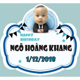 Bảng tên sinh nhật bé trai