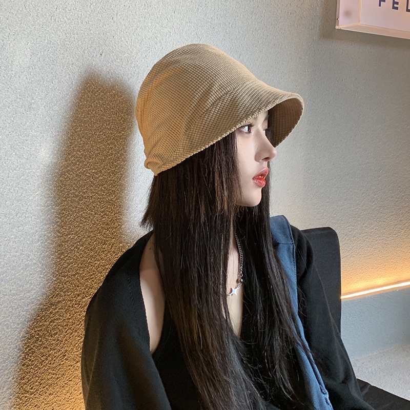 Mũ bucket màu trơn dành cho nữ