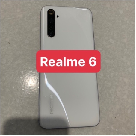 Bộ xương vỏ, lưng realme 6 - gồm lưng , sườn , xương máy, phím bấm và cụm kính camera