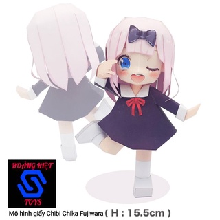Mô hình giấy anime girl chibi Chika Fujiwara [ Kaguya-sama: Love Is War]